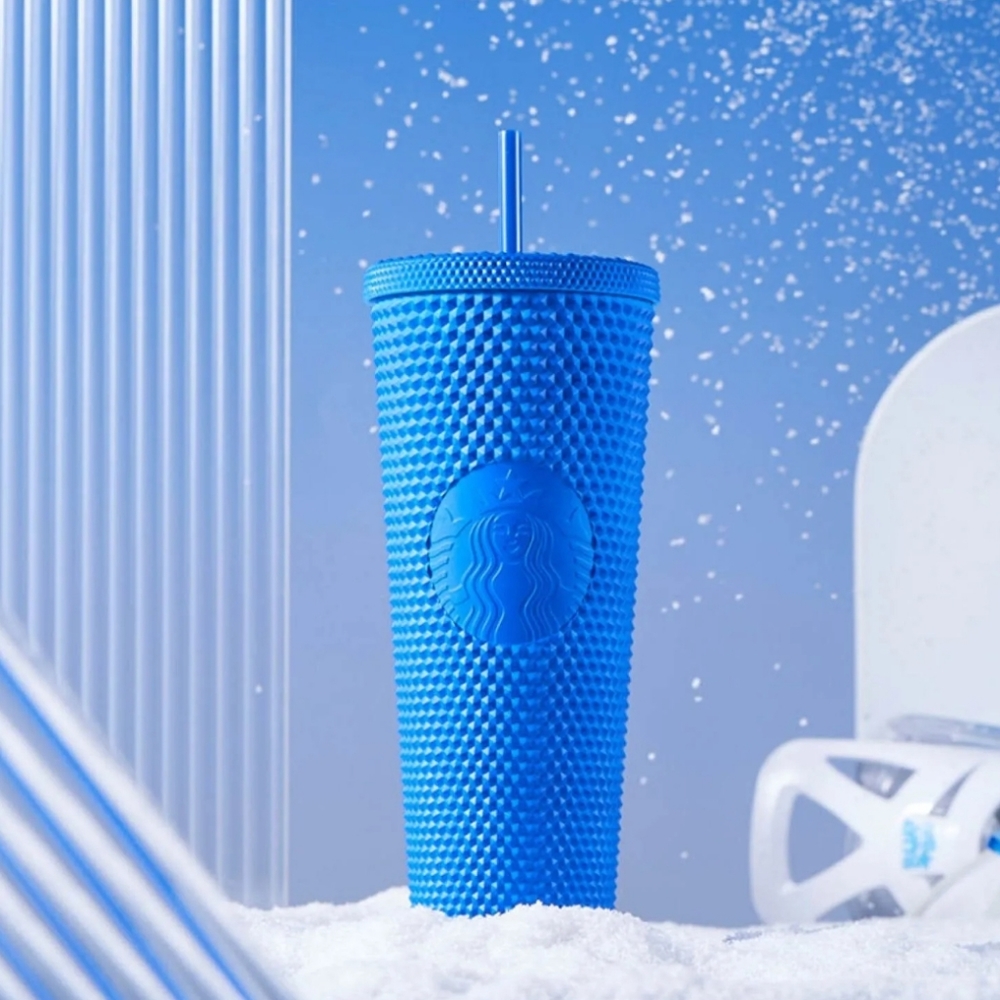 LAST ONE  NWT Starbucks 2022 Blue Klein Studded Tumbler